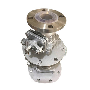 Vanne doublée de fluor FQ41F6 en acier inoxydable 304 avec raccord à bride pour milieux acides et l'industrie alimentaire - Product Image 4