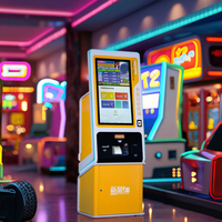 Machine d'échange de jetons rapide, écran tactile 32 pouces, borne de libre-service automatique, paiement par billets et pièces, kiosque métallique, espagnol, 1 an