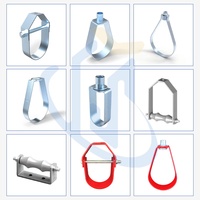 Support de tuyauterie standard UTT30 pour grille de tuyauterie suspendue de bâtiment commercial, en acier au carbone zingué, conforme aux normes