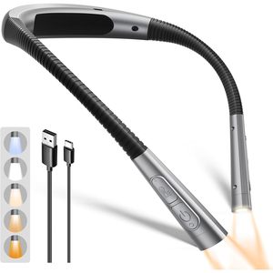 <b>Neck</b> <b>Light</b> 5 Color 5 Brightness Rechargeable LED Reading <b>Light</b> For Books And Travel - Product Image 1