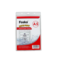 Foska Horizontal Étanche En Plastique Dur Porte-Carte Photo Badge Certificat Porte-Badge
