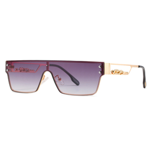 Gafas de sol rectangulares de moda 2024 para mujer, gafas de decoración de <span class=keywords><strong>Pantera</strong></span> 3D, gafas de sol Retro para hombre, gafas con lentes degradadas, gafas de sol - Product Image 5