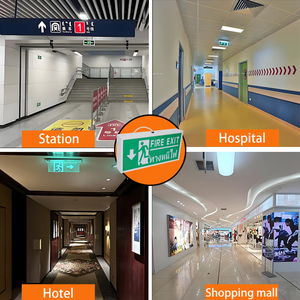 Tuoming Rechargeable Lithium <b>Battery</b> IP20 Iron <b>LED</b> Emergency Exit Light Sign Box with 1500mAh and 2 Hours Emergency Time - Product Image 2