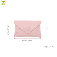 Porte-monnaie en cuir PU de style enveloppe, mini pochette à monnaie avec bouton pression, petit sac suspendu multi-usages pour les voyages quotidiens