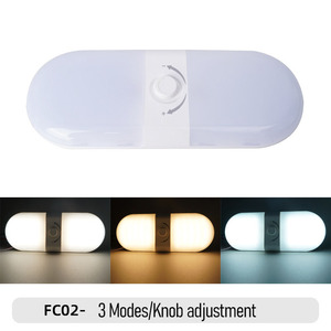 180 LEDs 3 Modes de Couleur Super Lumineux DC 12-24V Ovale Véhicule Intérieur Lumières Universel pour Camion RV Camping-Car Caravane Cabine - Product Image 2