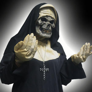 <span class=keywords><strong>Disfraz</strong></span> de Halloween RICHSHINING, <span class=keywords><strong>Disfraz</strong></span> de Zombi Terrorífico, Túnica Larga, Monja Sangrienta Espeluznante, <span class=keywords><strong>Bruja</strong></span> de Terror, Máscara de Diablo <span class=keywords><strong>Realista</strong></span> - Product Image 2