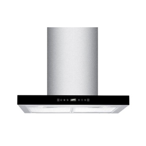 Campana extractora <span class=keywords><strong>de</strong></span> pared estilo T <span class=keywords><strong>de</strong></span> 60 cm o 90 cm <span class=keywords><strong>de</strong></span> ancho, chimenea <span class=keywords><strong>de</strong></span> cocina <span class=keywords><strong>de</strong></span> acero inoxidable con luz LED - Product Image 2