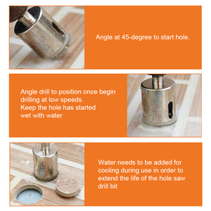 5mm-120mm Ngọc Bích mạ điện Kim Cương nghiêng lõi khoan <span class=keywords><strong>bit</strong></span> cho Gạch gốm thủy tinh - Product Image 5