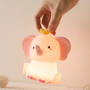 2026 Yeni Gelen Fil Silikon LED Başucu Lambası Bebekler İçin USB Şarjlı Dokunmatik Kontrollü Taşınabilir Gece Lambası Çocuklar İçin - Product Image 2