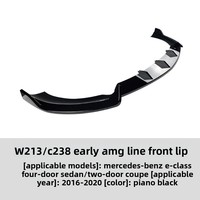 Kit bodi Spoiler bibir depan, untuk Mercedes Benz e-class W213/C238 model E260 E300 E43 2016-2020 modifikasi Bumper depan