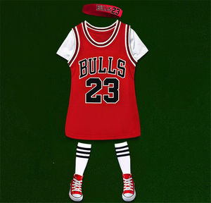 Vestidos de Baloncesto para Niños al por Mayor, Vestidos de Verano de Alta Calidad para Niñas Pequeñas y Adultas - Product Image 2