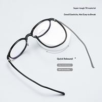 Monture de lunettes Bestfen 1501LS unisexe, style coréen, ultra-légère, en plastique et acier, avec verres AC, pour myopie de haut degré, ovale, vente en gros