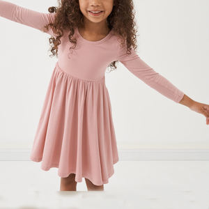 OEM &amp; OEM Baby Girls <strong>Chevron</strong> Pointing <strong>Dress</strong> Summer Bamboo Viscose Princess Cotton Children's <strong>Dress</strong> Infant Birthday Party <strong>Dresses</strong> - Product Image 2