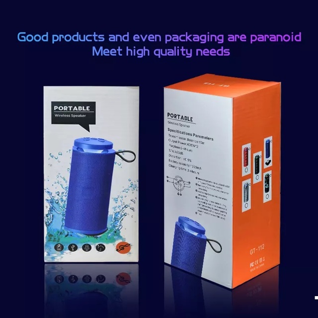 New Creative 10W Fabric Wireless Bluetooth Speaker Latest BT Version Portable Business Electronic Gift Audio Gadget