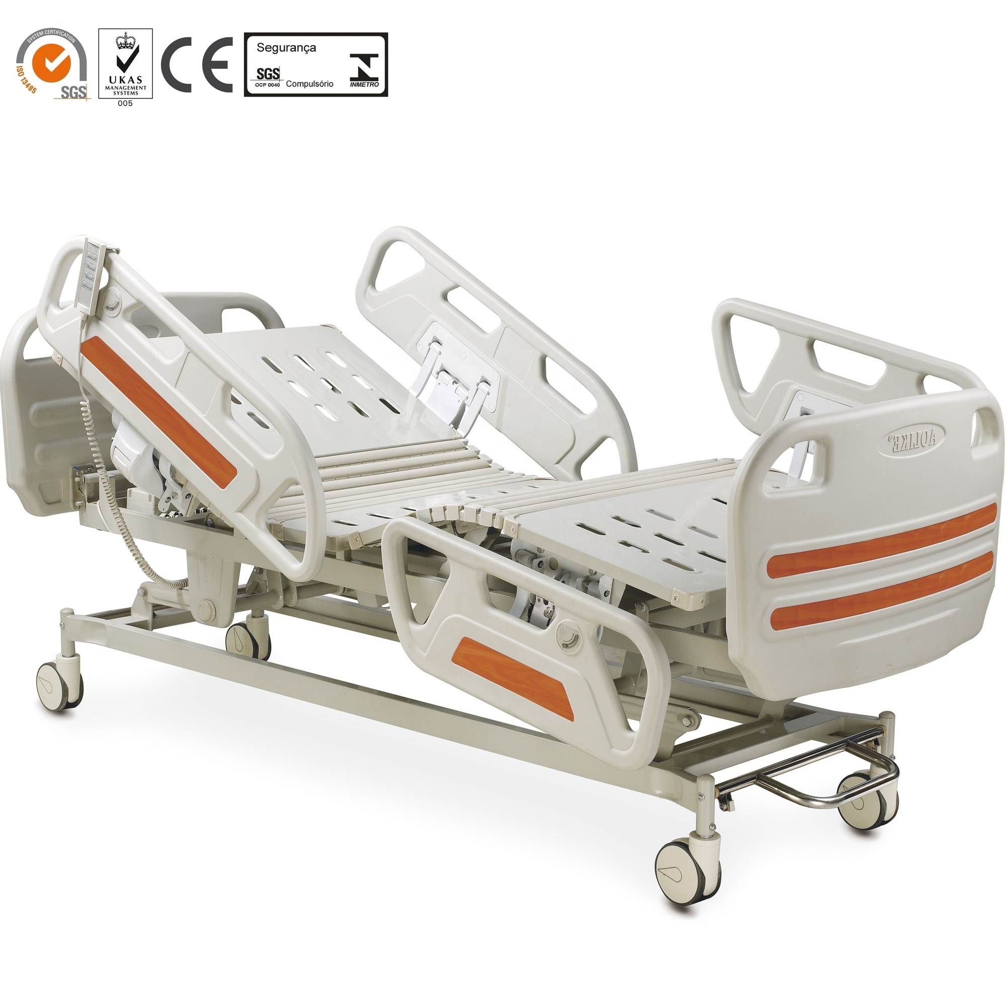 CE ISO13485 трехфункциональные электрические больничные кровати ICU для продажи с контрольными тормозами