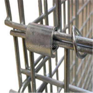 Jaula de malla de alambre Mracking, jaula portátil de estructura plegable y apilable con rueda para almacenamiento en almacén y transporte logístico - Product Image 2