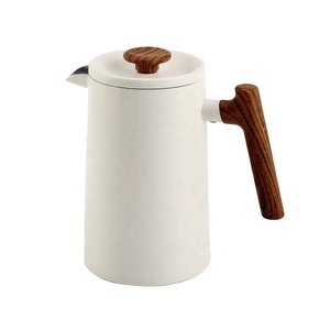 เครื่องชงกาแฟแบบกดสองชั้นความจุขนาดใหญ่ทำจากสแตนเลสใช้ในบ้าน