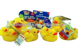 Hot bán Tùy chỉnh cao su màu vàng Vịt Tắm Bộ đồ chơi - Product Image 3