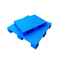 Paleta de Plástico Euro de 800*600 mm, de Una Sola Cara, Nueve Pies, Entrada de 4 Vías, Tipo Industrial, Ecológica, Carga Dinámica de 600 kg / Carga Estática de 2000 kg