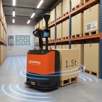Chariot élévateur autonome Reeman Ironhide 3.0 AMR 1500 kg avec navigation LiDAR pour entrepôts à allées étroites
