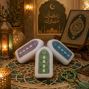 Lampe tactile numérique pour cadeaux musulmans, lecteur <span class=keywords><strong>de</strong></span> <span class=keywords><strong>Coran</strong></span> arabe, boîte <span class=keywords><strong>de</strong></span> <span class=keywords><strong>prière</strong></span> du Ramadan, haut-parleur <span class=keywords><strong>Coran</strong></span> portable en ABS - Product Image 1