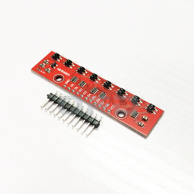 8-CH IR Tracking Sensor Module 8 Channel Infrared Line Track Trace Detect Detection Board DIY Detector