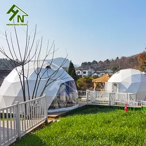 6M invierno verano camping al aire libre cúpulas resort casa restaurante iglús carpas de burbujas con inodoro