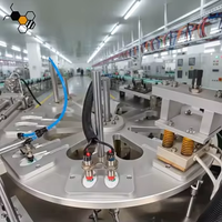 Machines de remplissage rotatives pour petites entreprises, pour le dulce de leche, le shampoing, l'eau pure, l'huile, le gel, idées d'emballage en verre