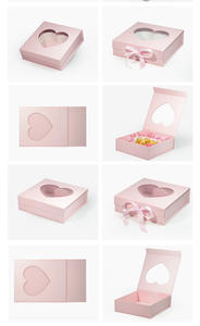 Cajas de Regalo de Lujo <span class=keywords><strong>para</strong></span> Cumpleaños y Bodas, Cajas Magnéticas Plegables con <span class=keywords><strong>Ventanas</strong></span> Transparentes, Cajas Rígidas de <span class=keywords><strong>Papel</strong></span> Selladas con Cinta - Product Image 5