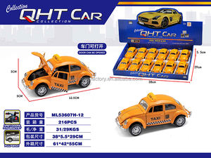 <span class=keywords><strong>Taxi</strong></span> 1:36 Scale Metal Cars Diecast Alloy Toy Pullback Open Hood and Doors para niños - Product Image 2