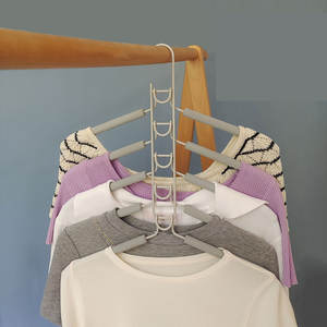 Organizador de perchas de almacenamiento acolchado de espuma <span class=keywords><strong>multiusos</strong></span> que ahorra espacio de 5 capas - Product Image 2