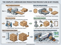 Boîte d'expédition en carton ondulé robuste et réutilisable avec logo personnalisé - Carton de déménagement brun écologique RSC pour la logistique e-commerce et le branding