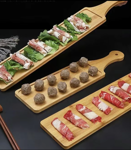 Sợi tre bằng gỗ bố trí loạt tùy chỉnh thực phẩm liên hệ với an toàn phá vỡ kháng melamine tấm khay cho bảng dịch vụ - Product Image 4