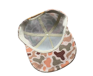 कस्टम 5-पैनल फुल मेष ट्रक कैप हिप हॉप कैटिमिक डक ब्राउन कैमियो स्नैपबैक - Product Image 5