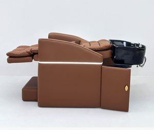 Sillón de Lavado Eléctrico Comercial BonnieBeauty con Compatibilidad Global, Reclinable/Sentado, Lavabo Oculto de un Clic y Reposapiés - Product Image 1