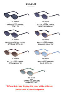 <span class=keywords><strong>Gafas</strong></span> de Sol KAJILA al por Mayor, Modernas, de Diseño, con Logotipo Personalizado, Montura Metálica en Forma de Diamante, Protección UV400, para Mujer - Product Image 6