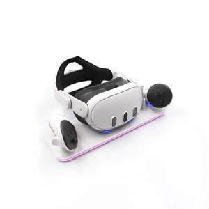 Base de charge VR avec lumières RVB, support de charge pour casque et manettes pour <span class=keywords><strong>Meta</strong></span> <span class=keywords><strong>Quest</strong></span> 3 - Product Image 5