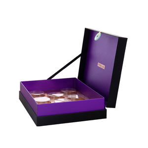 Boîte cadeau en forme de livre, 2 couches, emballage haut de gamme avec estampage à chaud en or, impression de logo personnalisée - Product Image 3