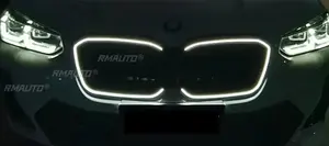 Rejilla Superior Delantera LED de Carreras para BMW IX3 IX4 2021-2024, Parrilla Delantera de Parachoques, Pieza de Modificación - Product Image 5