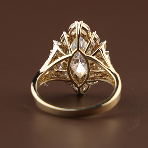 Joyería nupcial fina de primera calidad para mujer, anillo de compromiso de lujo con diamante cultivado en laboratorio de 3.5 quilates en plata, oro de 10K, oro de 14K, oro de 18K - Product Image 2