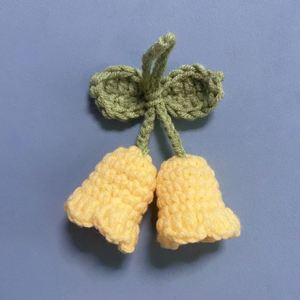 Nuevo Producto Creativo: Llavero de Ganchillo de Lana con Colgante de Lirio Hecho a Mano, Súper Lindo, con Flor de Orquídea - Product Image 5