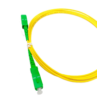 Cordon de brassage optique monomode SC-SC 3,0 mm à faible perte d'insertion, fibre G657A LSZH, jaune en option, pour équipement FTTH PON