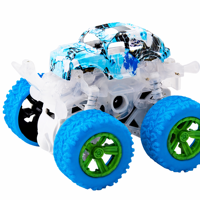 Voiture de cascade LED éblouissante à graffitis, rotation à 360 degrés, monster truck à friction, véhicule tout-terrain jouet pour enfants, idéal pour les cadeaux