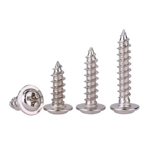 Phillips Head Round Head Self Tapping Screw With Washer M2 M3 M3.5 M4 Metric For Metal Construction Industry - Product Image 1