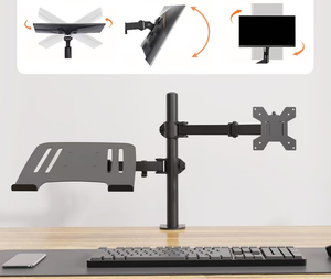 Nouveau <span class=keywords><strong>support</strong></span> de bureau en métal pour <span class=keywords><strong>double</strong></span> moniteur, bras réglable, base universelle, <span class=keywords><strong>support</strong></span> d'<span class=keywords><strong>écran</strong></span> 32 <span class=keywords><strong>pouces</strong></span>, noir, en stock - Product Image 4