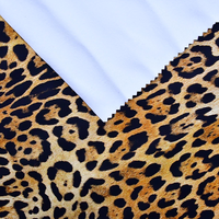 Tissu PU Écologique Imperméable en Similicuir Doux à Motif Animal Personnalisé, Imprimé Léopard pour Chaussures et Canapés