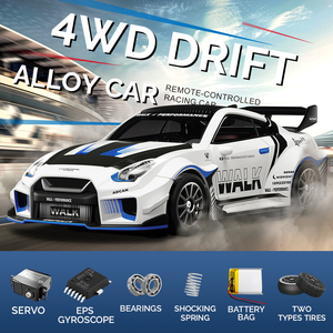 Auto <span class=keywords><strong>RC</strong></span> Professionali 4WD in Lega da 20KM/H, Modelli 911 e GTR in Scala <span class=keywords><strong>1</strong></span>:43 con Giroscopio, Controllo Proporzionale Completo 2.4Ghz, Giocattoli e Regali per Hobby - Product Image 2