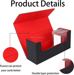 Y Y Premium PU YUGIOH PU Leather Custom TCG Trading Card Deck Box Magic the Gathering Deck Box Trading Card case - Product Image 4