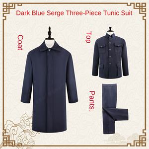 Margine da sogno diretto in fabbrica abiti moderni da donna da uomo per anziani inviano tre pezzi Casual con sacrificio di cremazione funeraria blu - Product Image 6