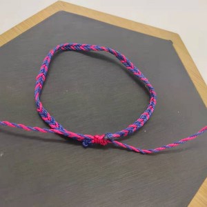 Zooying Jewelry Thin Blue/yellow Waxed <strong>String</strong> Braided Men's Women Friendship Adjustable <strong>Bracelets</strong> - Product Image 5